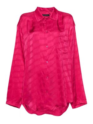 BALENCIAGA: Camisas - Camisa - Color Carne Y Neutral