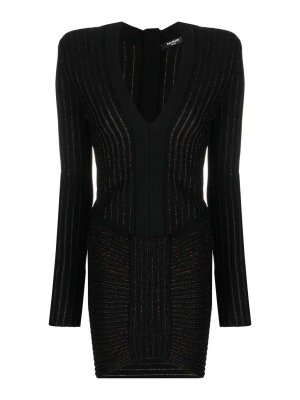 Balmain: ショートドレス - ショートドレス - 黒