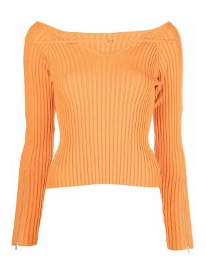 JACQUEMUS: Tops & Tank tops - La Maille Oro Ribbed Top
