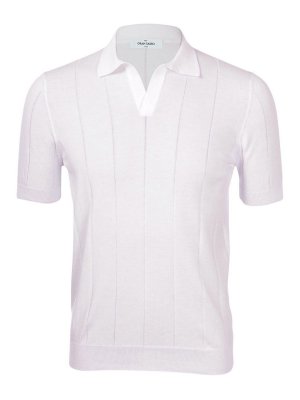 Tシャツ・カットソー LARDINI FW24 MAN POLO SHIRT (IVLPML54 IV63064 100BE) Lardini Man Polo Shirt - White - Men | IVLPML54IV63064100BE