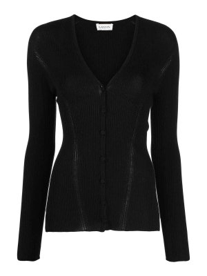 LANVIN: cardigans - Long Sleeve V Neck Cardigan