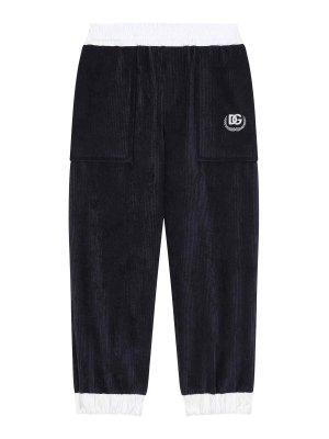 DOLCE & GABBANA: カジュアルトラウザー - カジュアルパンツ - ブルー