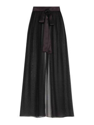 Alessandra Rich Long Wool Skirt - Black - Women