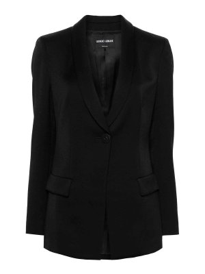 Balmain Blazer - Black - Women | CF1SG008WB08OPA | thebs.com