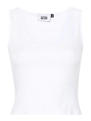 GCDS: Tops & Tank tops - Bling Logo Tank Top