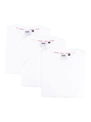 GCDS: t-shirts - Three-Pack Cotton T-Shirt