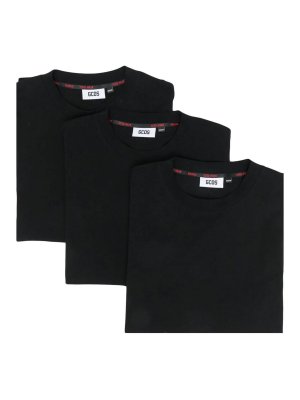 GCDS: t-shirts - Three-Pack Cotton T-Shirt