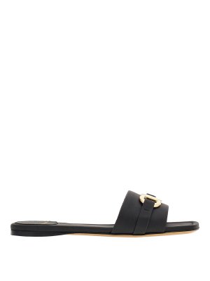 Gianvito Rossi Leather Sandal - Black - Women | G2229320GOMNERO
