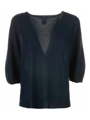 Kangra Cashmere: t-shirts - Blue T-Shirt