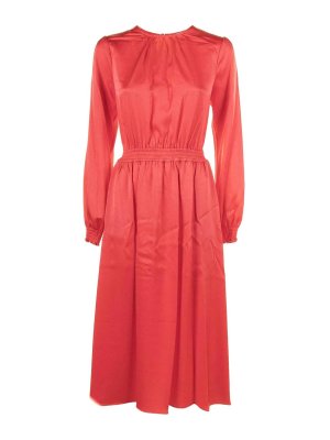 MICHAEL KORS: knee length dresses - Satin Midi Dress