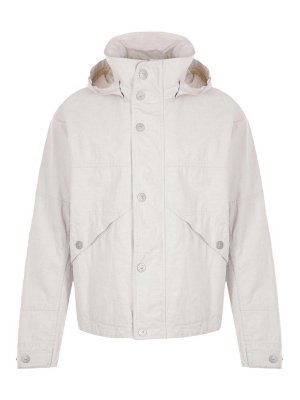 STONE ISLAND: blazers - White jacket