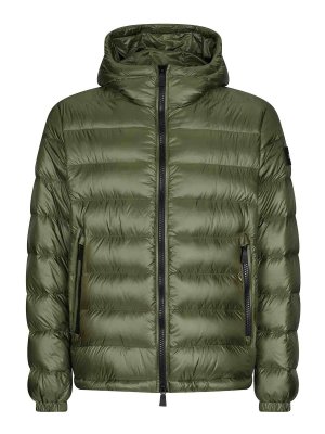 ADD: padded jackets - Green Quilted Down Jacket
