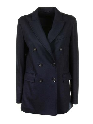 CIRCOLO 1901: casual jackets - Double-breasted Jacket Women Blue Black