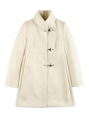 FAY: short coats - Virgin coat in soft wool