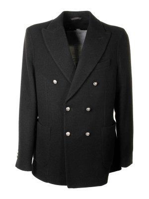 CIRCOLO 1901: blazers - Black Double-Breasted Jacket