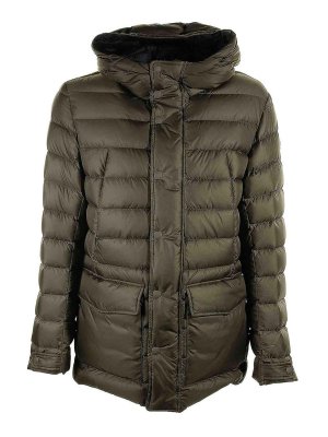 Colmar Originals: padded jackets - Colmar Military Green Quilted Down Jacket