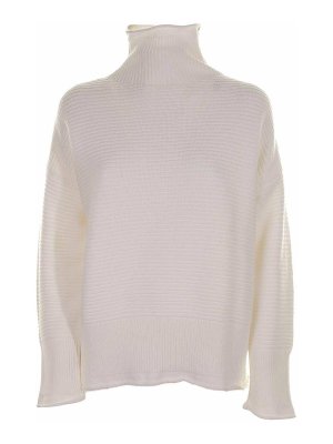 ELEVENTY: Turtlenecks & Polo necks - White Wool Turtleneck