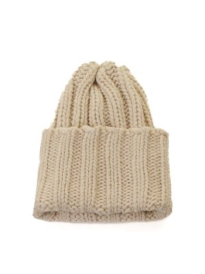 INVERNI: hats & caps - Vanilla Cashmere Beanie