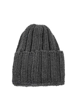 INVERNI: hats & caps - Anthracite Cashmere Beanie
