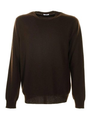 MALO: maglia collo rotondo - Maglia Girocollo Marrone In Lana