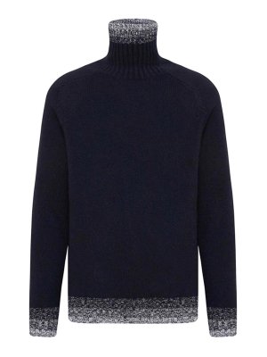 MALO: Turtlenecks & Polo necks - Navy blue turtleneck