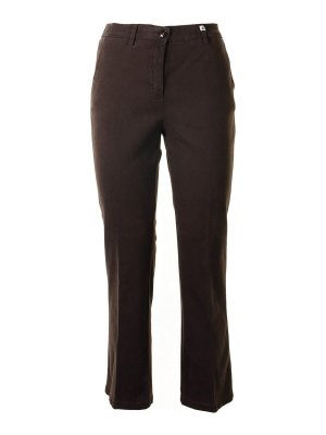 Myths: pantaloni casual - Pantalone Marrone A Vita Alta