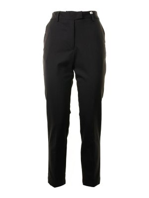 Myths: pantaloni casual - Pantalone Chino Nero A Vita Alta
