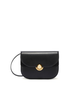 FURLA: shoulder bags - Sfera Black Smooth Leather Shoulder Bag