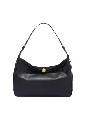 FURLA: shoulder bags - Sfera Soft Black Leather Shoulder Bag