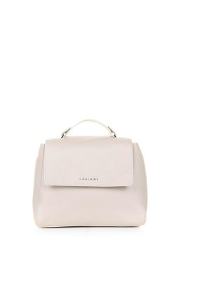 ORCIANI: shoulder bags - Sveva S Ivory Shoulder Bag In Leather