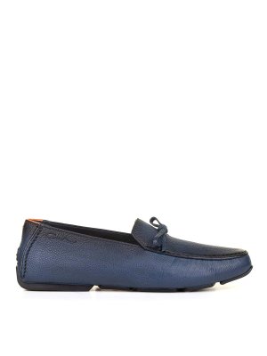 SANTONI: Mocassins & Chaussures bateau - Mocassins - Bleu