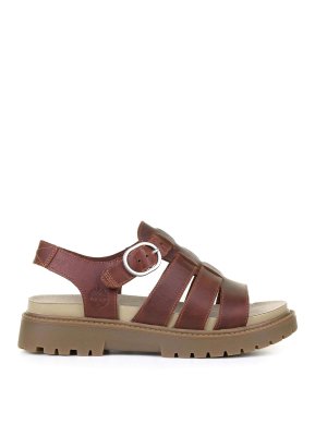 TIMBERLAND: Sandalen - Sandalen - Dunkelrot