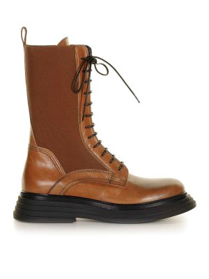 LAURA BELLARIVA: ankle boots - Laura Bella Elastic Leather Ankle Boot