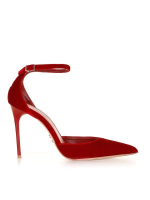 Sergio Levantesi: court shoes - Pumps Lany22 In Velluto Rosso