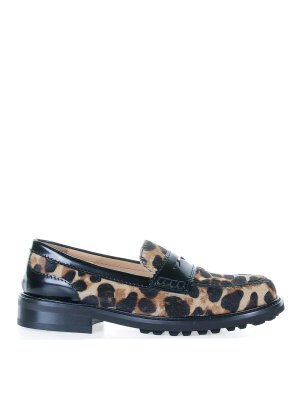 VIOLA RICCI: Loafers & Slippers - Spotted Pony loafers