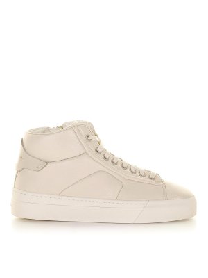 SANTONI: trainers - Beige Leather boots