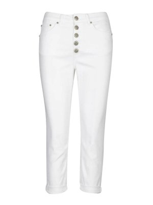 DONDUP: ブーツカットジーンズ - ブーツカットジーンズ - 白