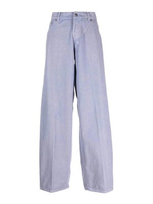 HAIKURE: ブーツカットジーンズ - ブーツカットジーンズ - 紫