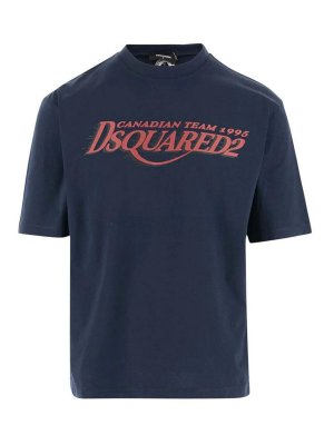 DSQUARED2: T-shirts - T-Shirt - Blau