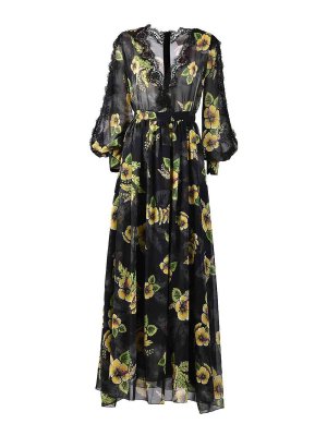 ERMANNO SCERVINO: Vestidos media pierna - Vestido Midi - Negro