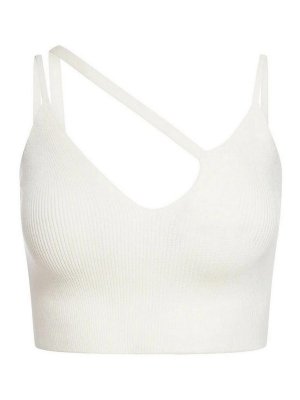 LANEUS: Tops y camisetas sin mangas - Top - Blanco