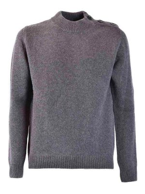 DONDUP: Strickpullover mit Rundhalsausschnitt - Rundhalspullover - Grau