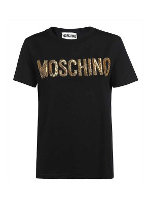 T shirt donna Oro Autunno Inverno 2024 Moda di Lusso su THEBS