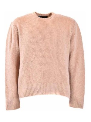 NEIL BARRETT: Strickpullover mit Rundhalsausschnitt - Rundhalspullover - Beige