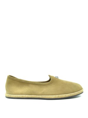 GIUSEPPE ZANOTTI: Mocassins & Chaussures bateau - Chaussons - Beige