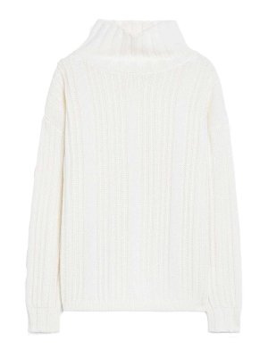 Max Mara: Tops & Tank tops - Vitalba Wool And Cashmere Polo-Neck Jumper