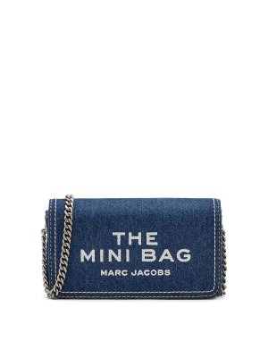 MARC JACOBS: borse a tracolla - La mini borsa con catena in denim