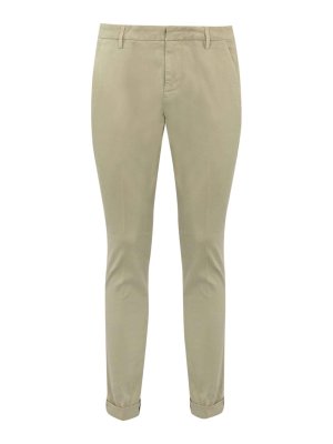 DONDUP: Trousers Shorts - Gaubert Beige Trousers In Stretch Cotton