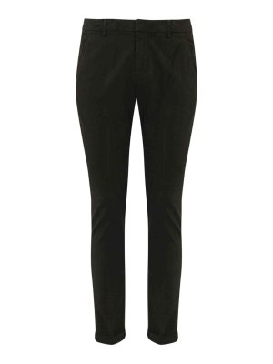 DONDUP: Trousers Shorts - Gaubert Brown Trousers Instretch Cotton