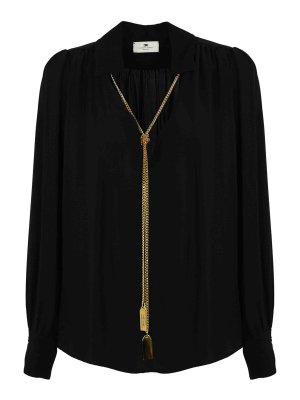 ELISABETTA FRANCHI: ブラウス - ブラウス - 黒